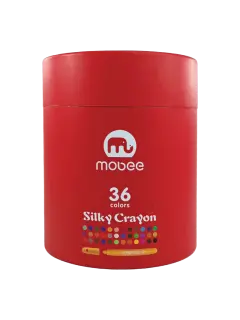 CREYONES SINTETICOS 'MB' CJ.1st.36 COL.SILLKY-ACUARELABLE RETRACTIL LARGO 130mm.