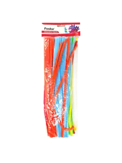 BISUTERIA CHENILES MULTICOLORES FK PQ.100pz.LARGO 30cm.COLOR