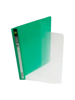 CARPETA PRESENTACION PLASTICA (PE) `OK` CARTA PQ.10pz.C/GANCHO 7/8cm.TRANSPARENTE