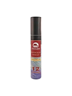 CREYONES/LAPIZ DE COLORES `MB` REDONDO ACUARELABLE CJ.1st.x12 COL.MINA DIAM.2,5mm.