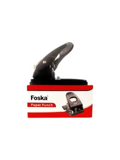 PERFORADORA P/OFICINA `FK` 7/8CM.20 HOJAS.AJUSTABLE METALICA PINTADA NEGRO MATE
