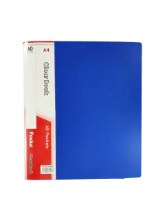 CARPETA CATALOGO PLASTICO (PE) `FK` CA/OF/A4 31X22CM.CAPACIDAD 60 FUNDAS/TAPA DURA