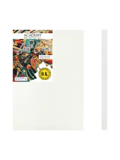 LIENZO C/BASTIDOR C/CUÑAS `SA` 1.8 GRAPA REVERSO PQ.1pz.ACADEMY 280gr. 35x50cm.(14x20")