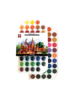 PINTURAS SET ESTUDIO ACUARELA `MB` ET.48pz.x5cc.C/U EN PASTILLAS/ALTA CONCENTRACION+PINCEL