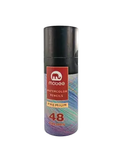 CREYONES/LAPIZ DE COLORES `MB` REDONDO ACUARELABLE CJ.1st.x48 COL.MINA DIAM.2,5mm.