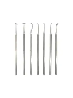 DEVASTADORES P/CERAMISTA `OK` ACERO INOX.ST.7pz.T/TORNO 15cm.