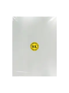 LAMINA DE ACETATO (PVC) `OK` CRISTAL SKY CAL.0,15mm.60x45cm.PQ.20pz.