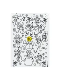 FOAMY (EVA) ESTAMPADO PREDIBUJADO "KT" P/PINTAR PQ.5PZ.40X60CM.P/PINTARXGAMA TM