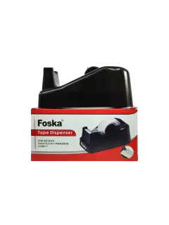 DISPENSADORA DE TIRRO/TAPE `FK` ANCHO 50mm.(2") EP.1pz.CORE 50-75mm.(2-3") NEGRO